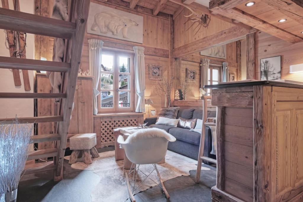 Apartamento Duplex Chaleureux Au Coeur De Megeve 2 P Exterior foto