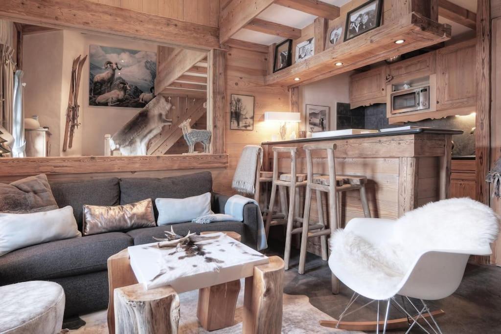 Apartamento Duplex Chaleureux Au Coeur De Megeve 2 P Exterior foto